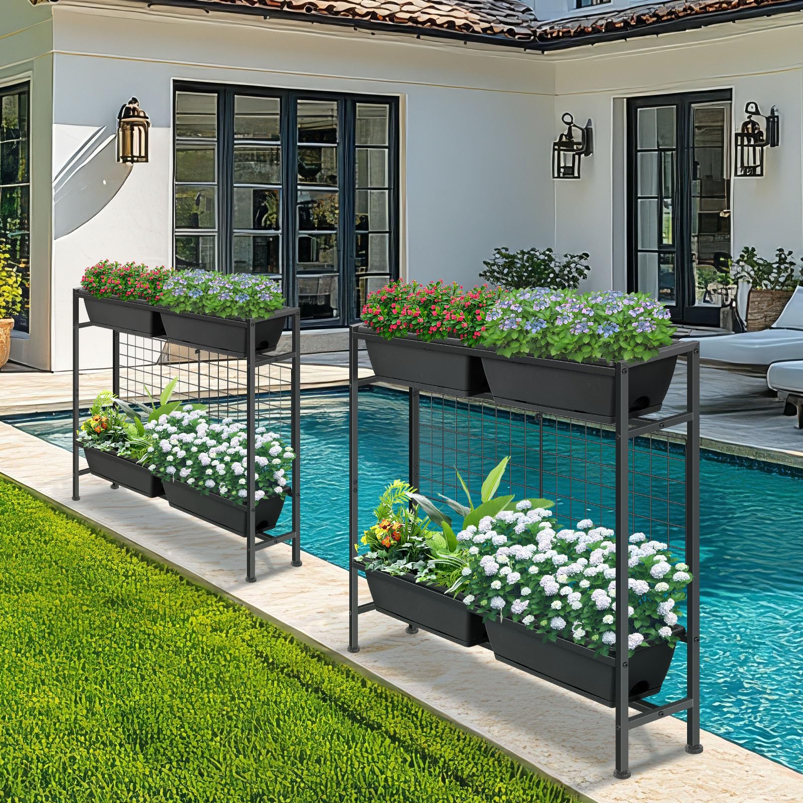 CADUKE raised garden bed metal frame emphasizing durability