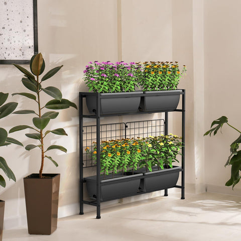 CADUKE raised planter box adjustable feet prevent scratches on floors.