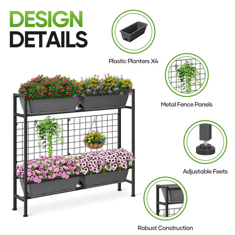 CADUKE planter box drainage tray captures excess water for cleaner indoor setups.