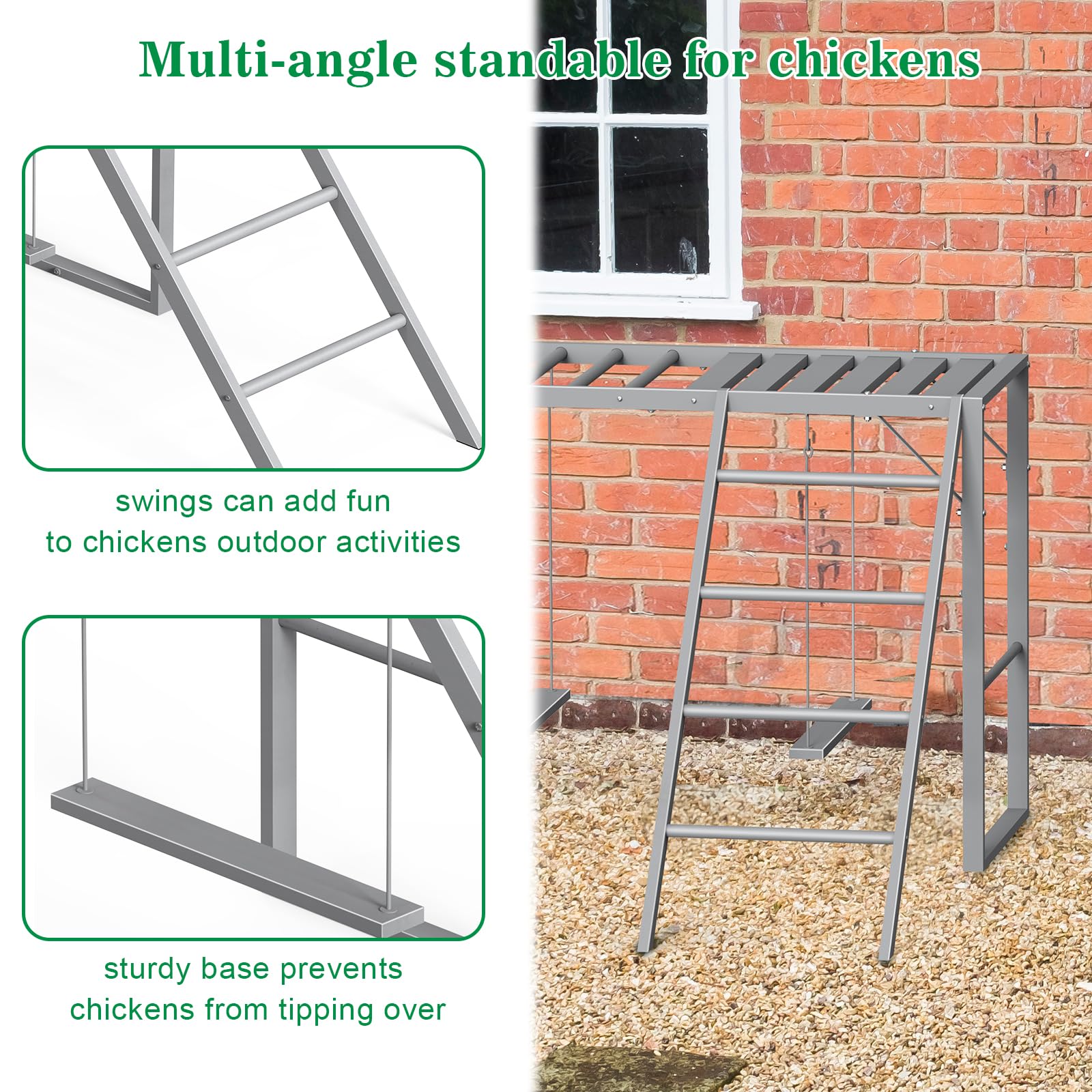 CADUKE WPC decking roosting bars resist corrosion and clean easily