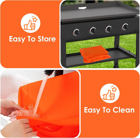 Not for cooking; mat protects during storage and humidity exposure