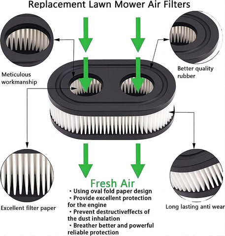 CAFEZAYO easy-install air filter for quick mower maintenance.