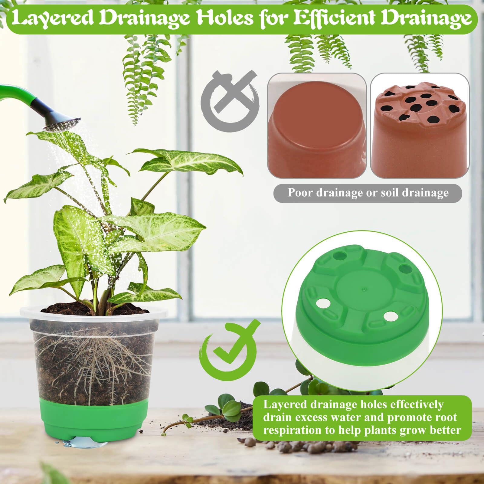 Caffox seedling pots showing drainage holes for healthy roots