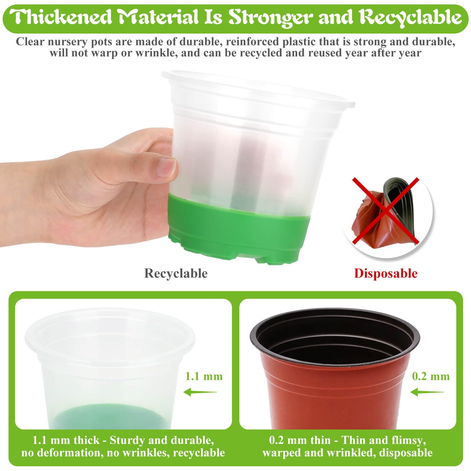 Caffox reusable pots illustrating durability for multiple seasons
