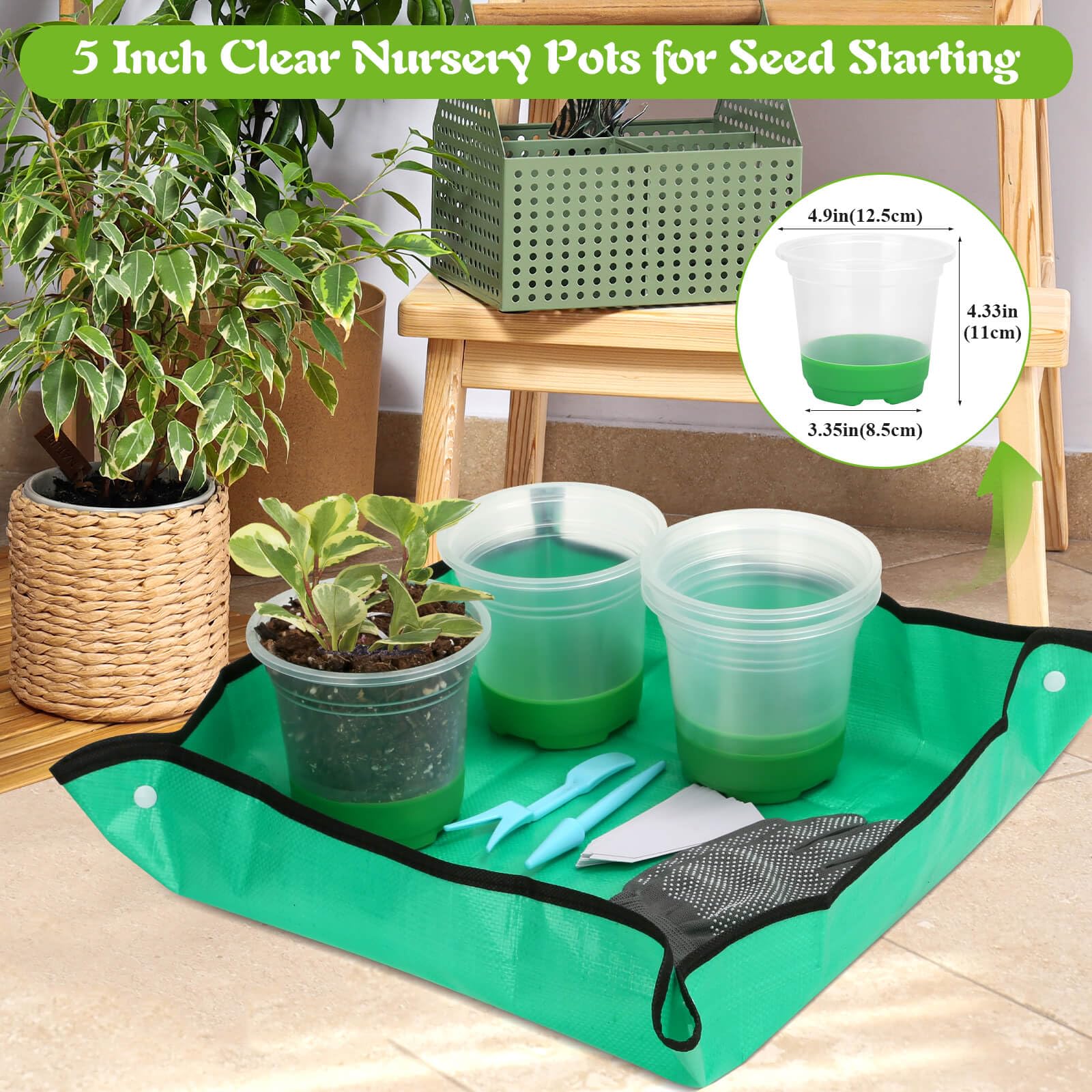 Caffox gardening gloves providing comfortable grip during planting