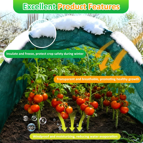 Cahomo easy-cut frost cloth fits around branches and beds