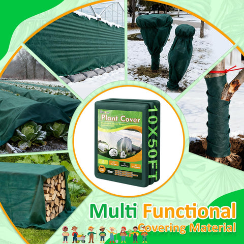 Cahomo fabric reduces evaporation while maintaining moisture around plants.