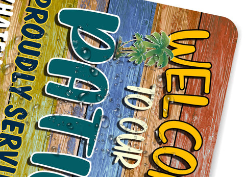 CAHUNXIE tiki bar outdoor sign 8x12 suits backyard parties and hot tub settings