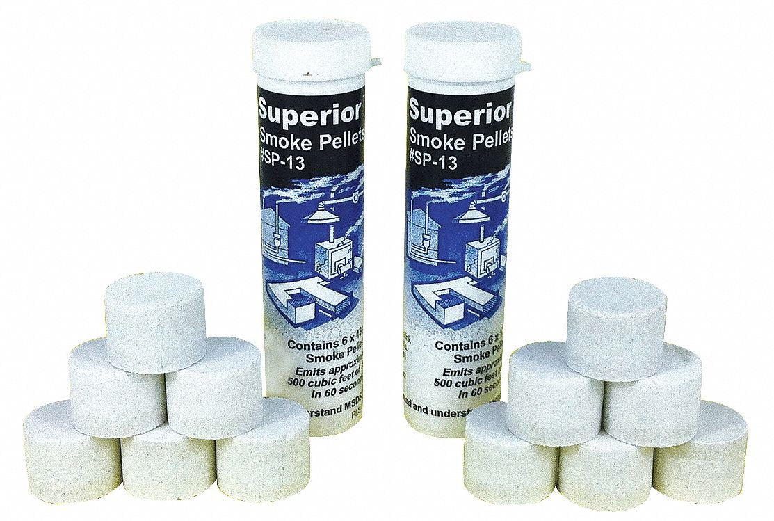 CAI Superior Smoke pellets in packaging for airflow testing and leak detection.