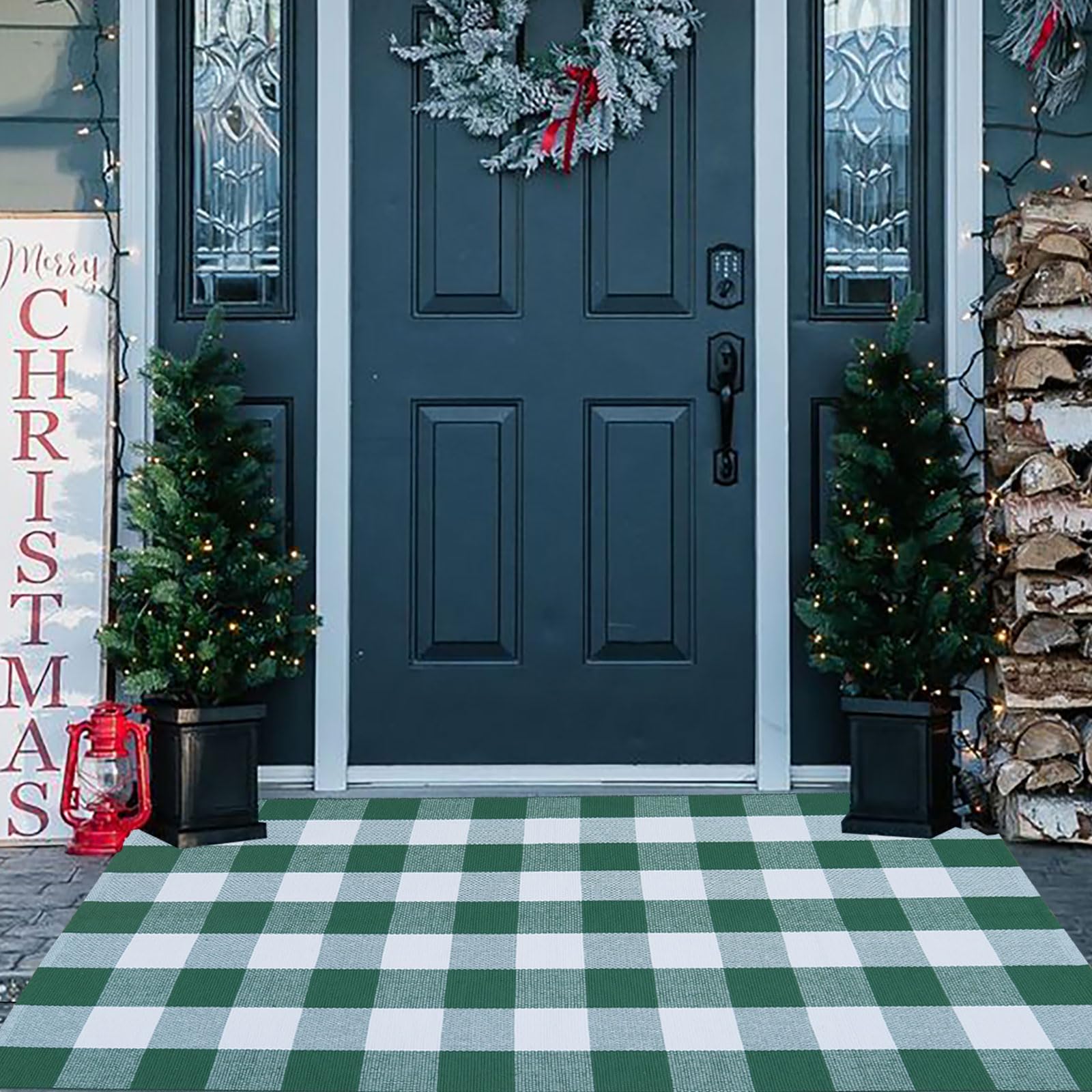 CAINANEL patio outdoor rug adds texture and curb appeal