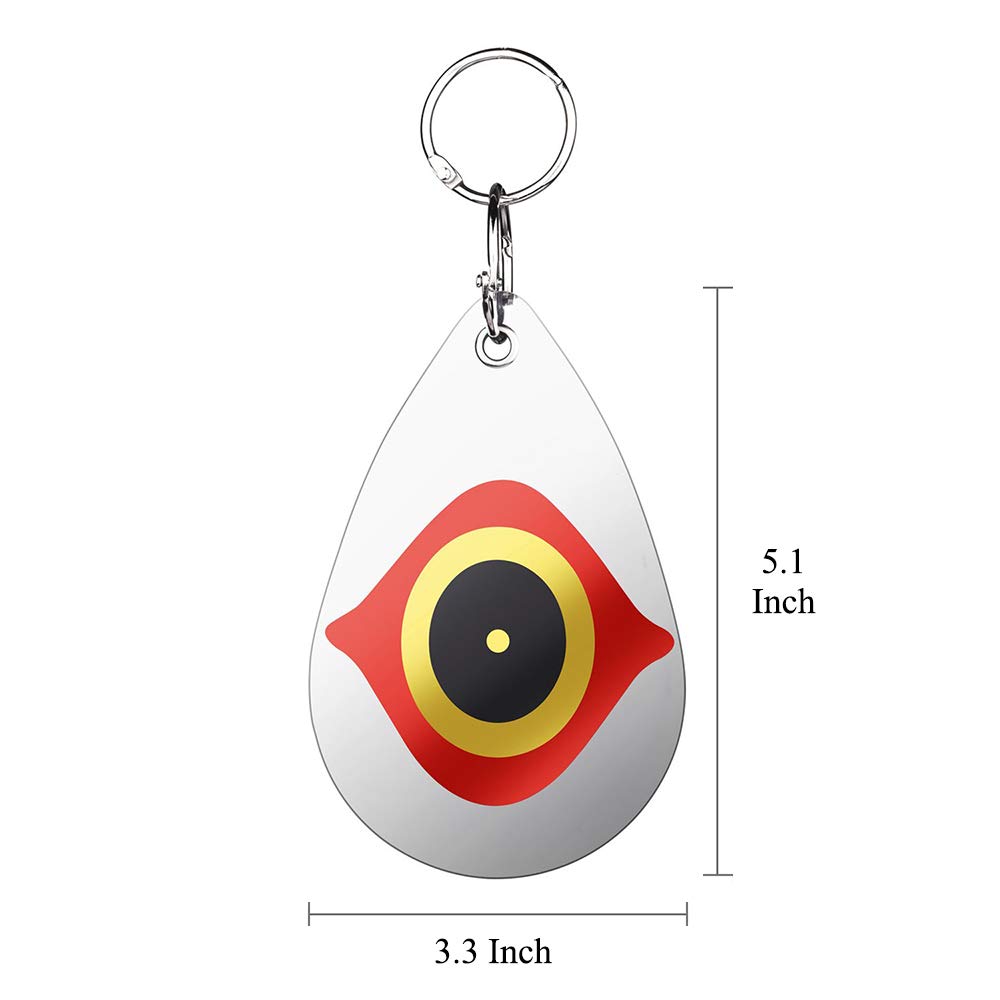Cainda swiveling hook deterrent spins in wind, creating flashes to scare birds.