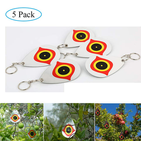Cainda teardrop shaped deterrent deters birds from crops and patios.