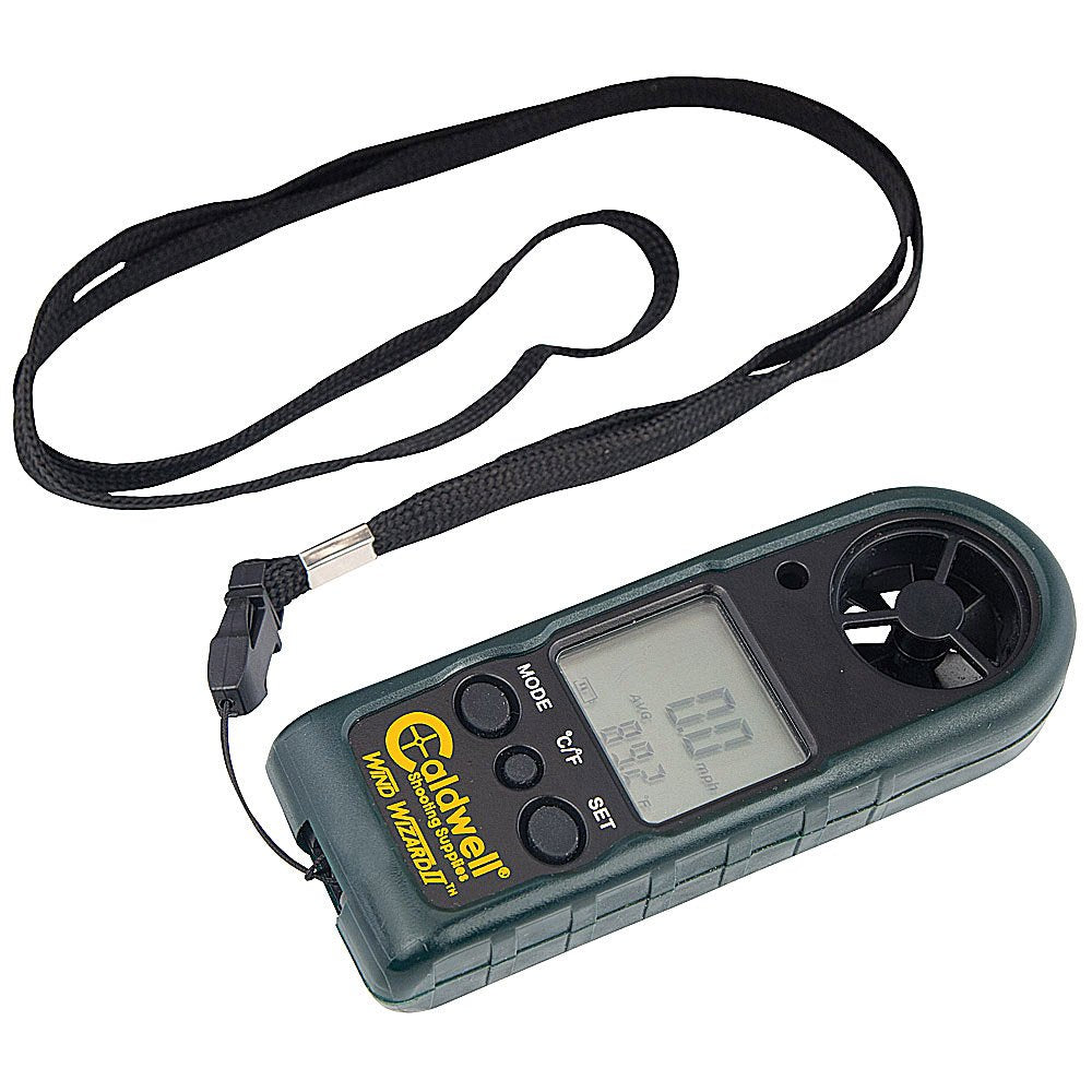 Caldwell Wind Wizard II front view showing quick wind readings for field shooting accuracy.