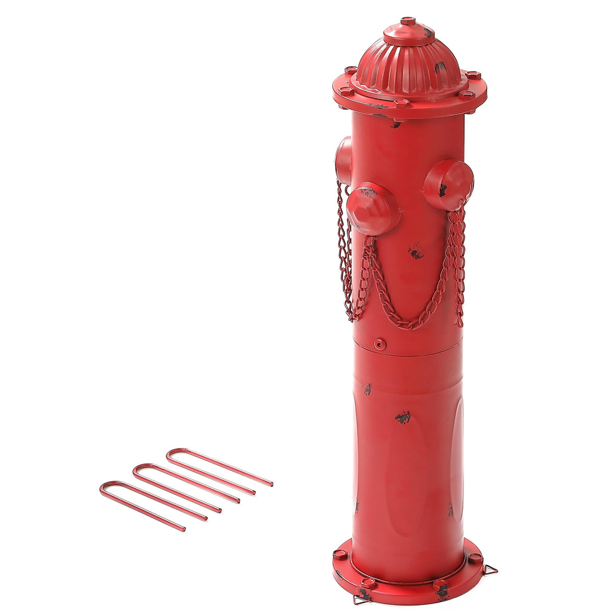 CaliDecor fire hydrant for dogs, 24-inch height, ideal for outdoor potty training.
