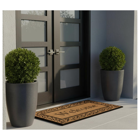 Abbington doormat oversized 30x48 provides more coverage at entry