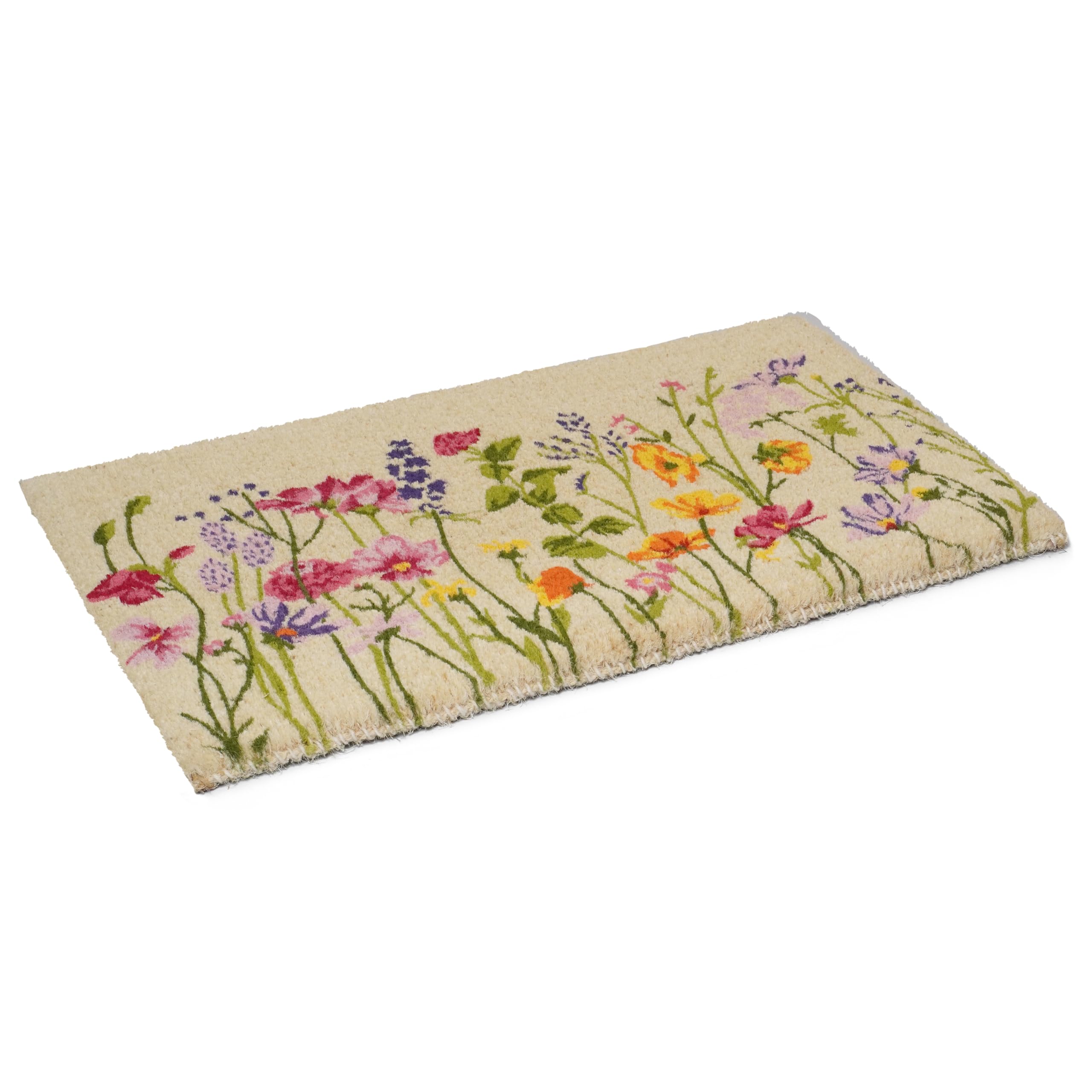 Calloway Mills Blooming Garden Doormat outdoor-ready placement on a protected porch.