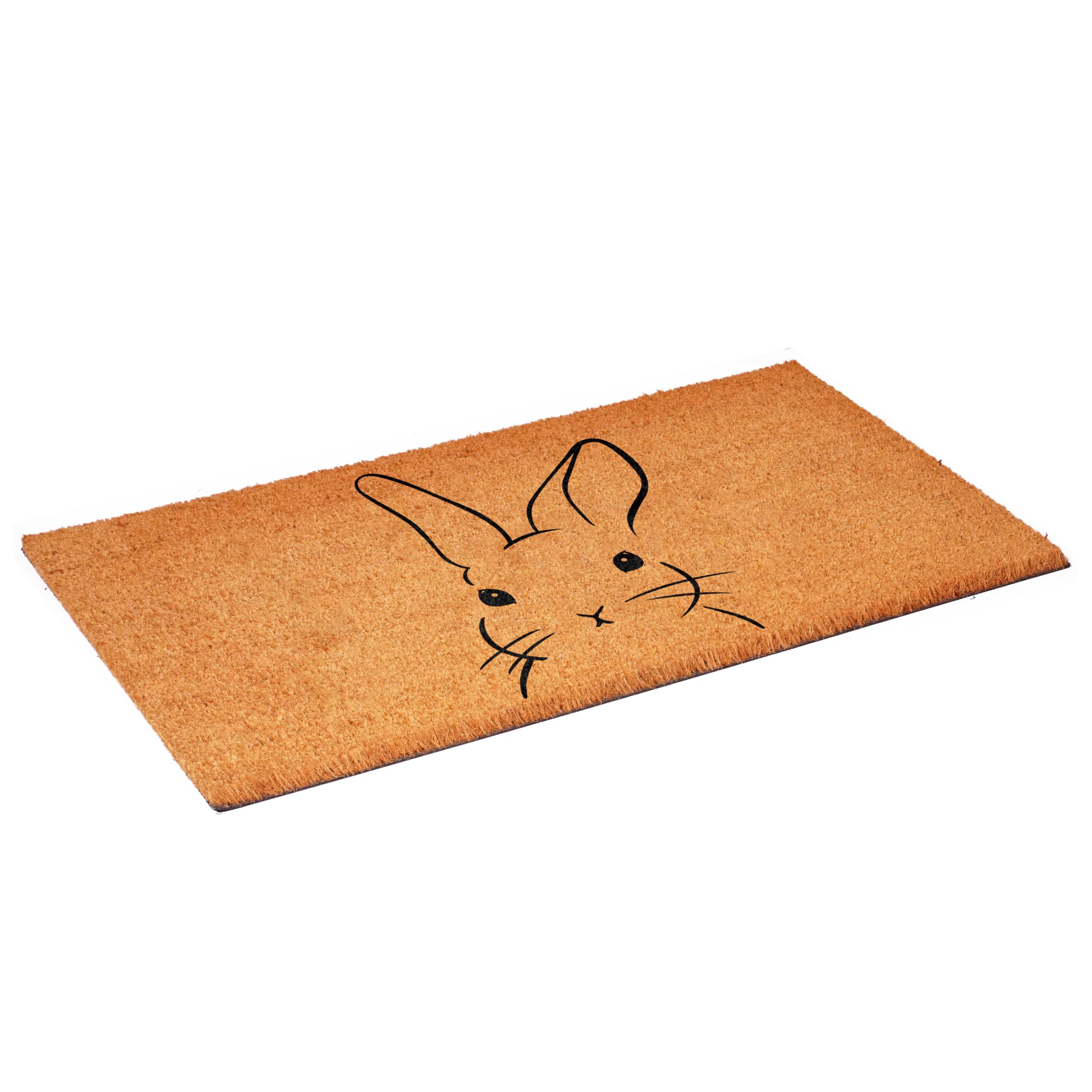 Calloway Mills Bunny Doormat excels at scraping shoes to keep interiors cleaner