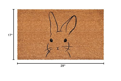 Calloway Mills Bunny Doormat vinyl backing helps prevent movement and improve durability