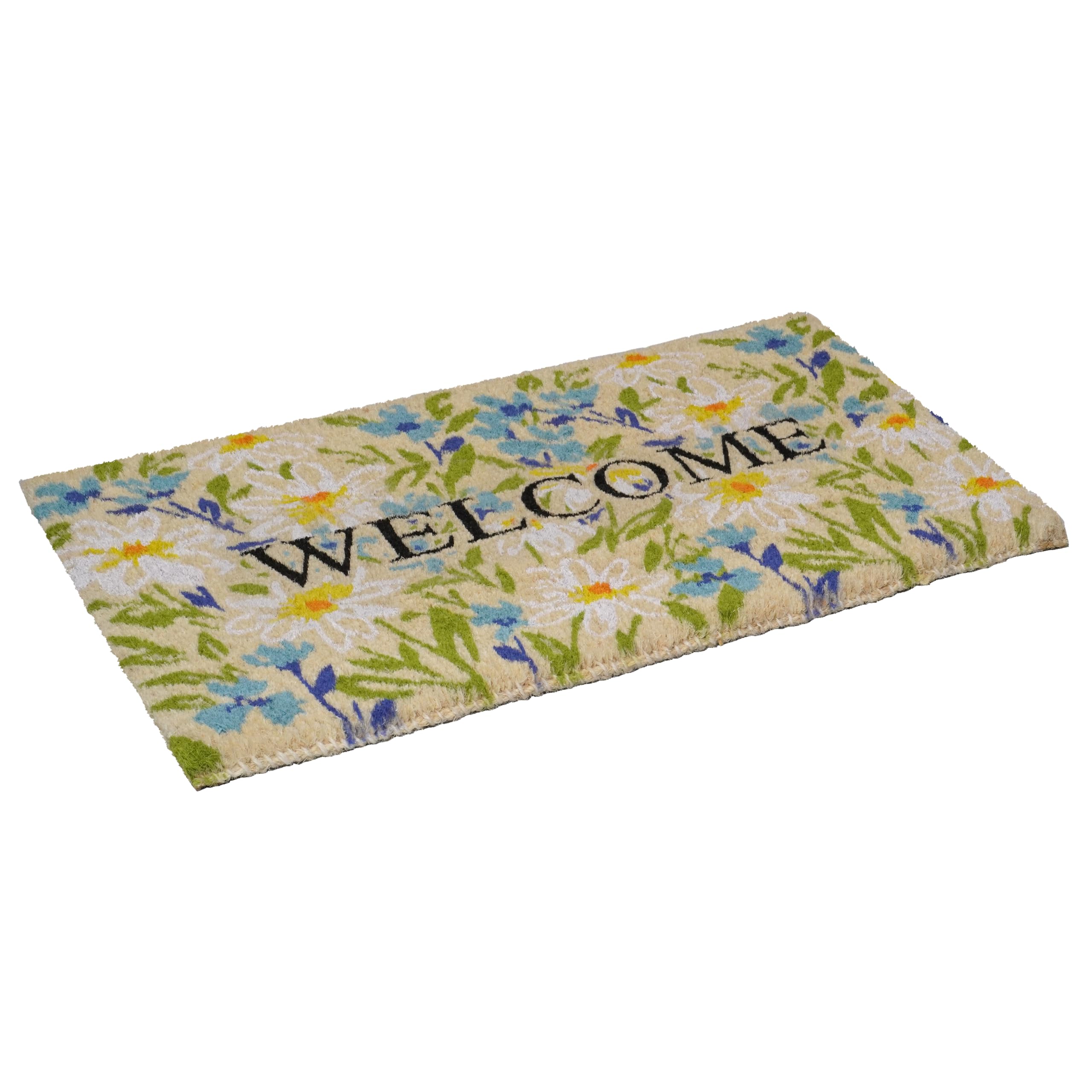Calloway Mills coir fiber entrance mat absorbs moisture and dries quickly