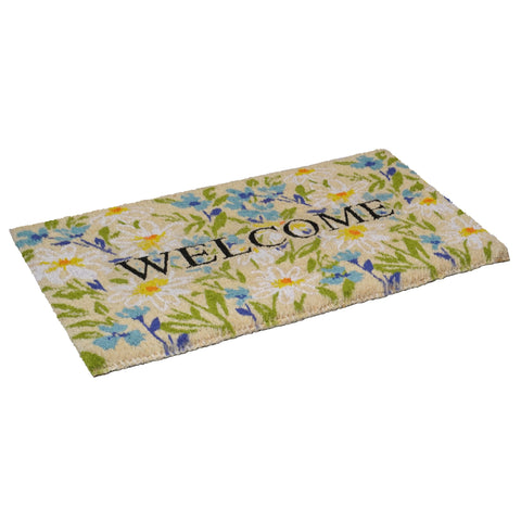 Calloway Mills coir fiber entrance mat absorbs moisture and dries quickly