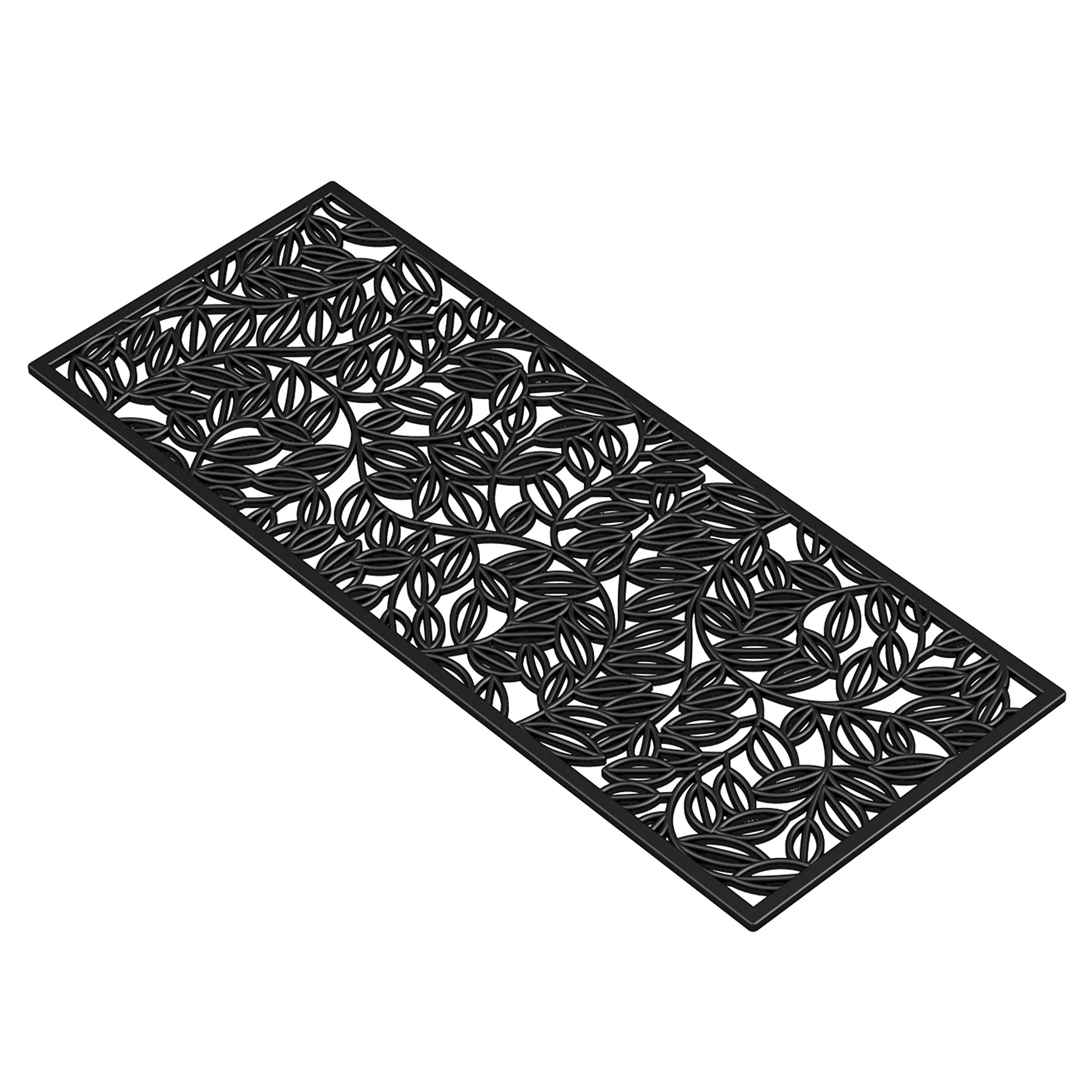 Durable rubber construction of Calloway Mills doormat withstands weather and use.
