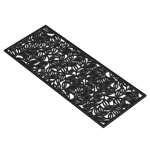 Durable rubber construction of Calloway Mills doormat withstands weather and use.
