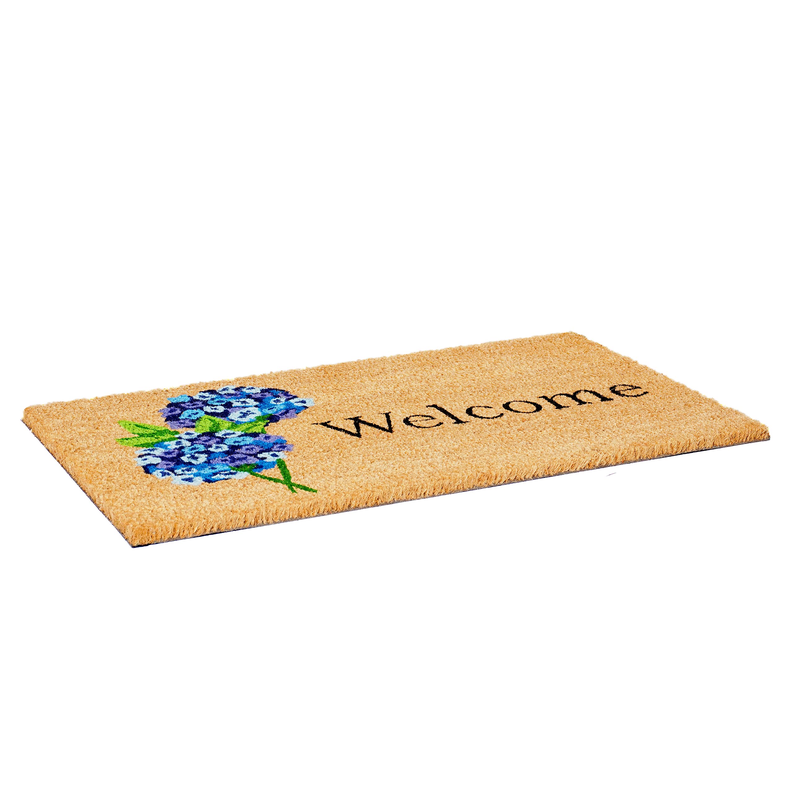 Calloway Mills Hydrangea Welcome Doormat gift ready for housewarming