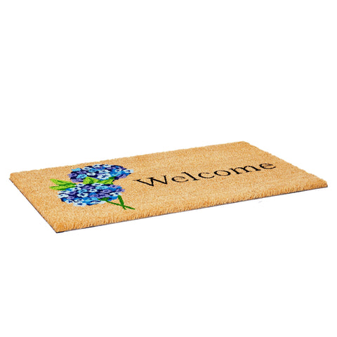 Calloway Mills Hydrangea Welcome Doormat gift ready for housewarming