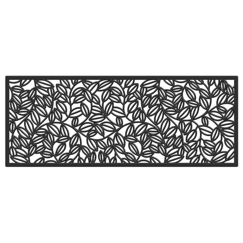 Calloway Mills Lilac Vine Rubber Doormat with 22x48 coverage greets guests.