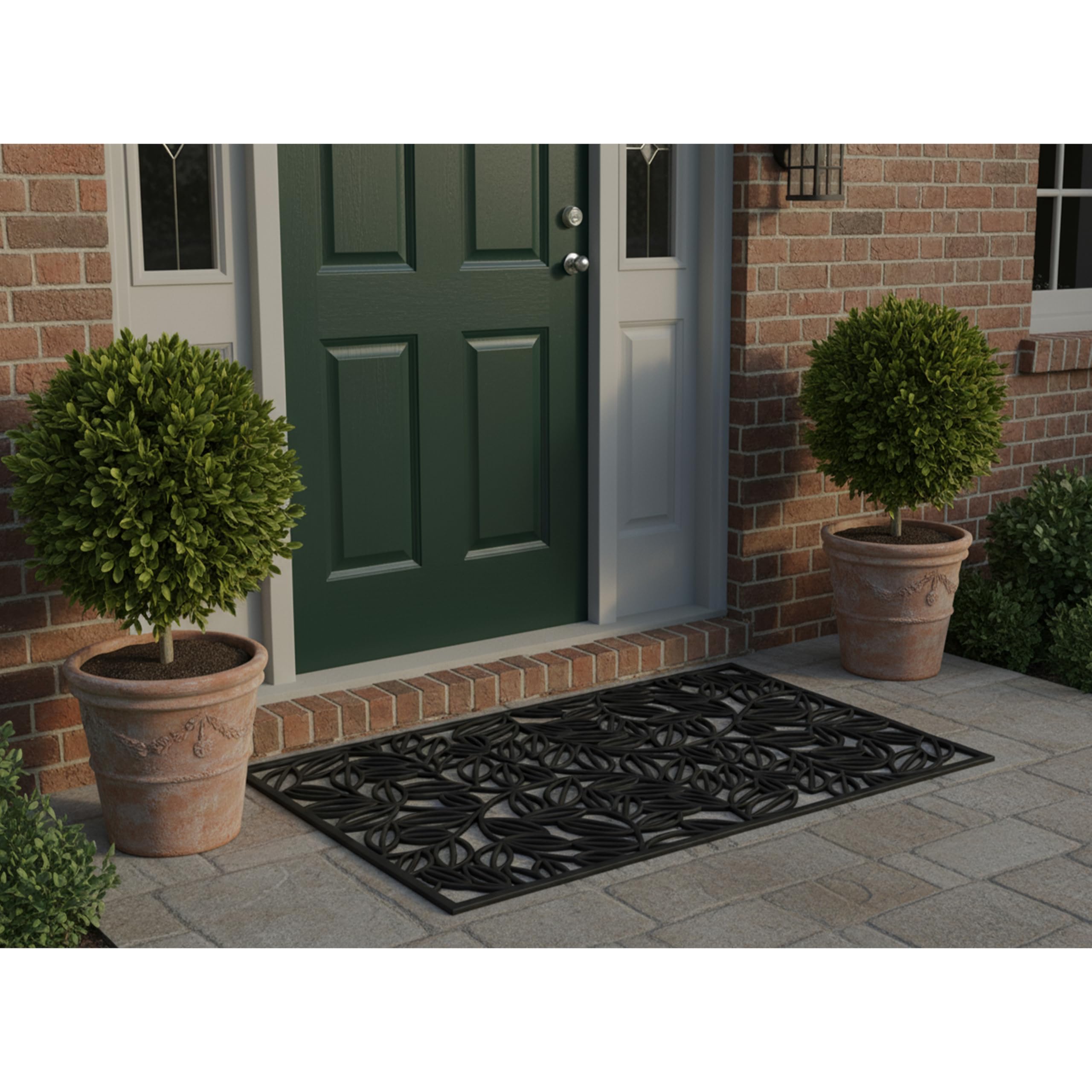 24x36 size Calloway Mills Lilac Vine Doormat for wide entryways