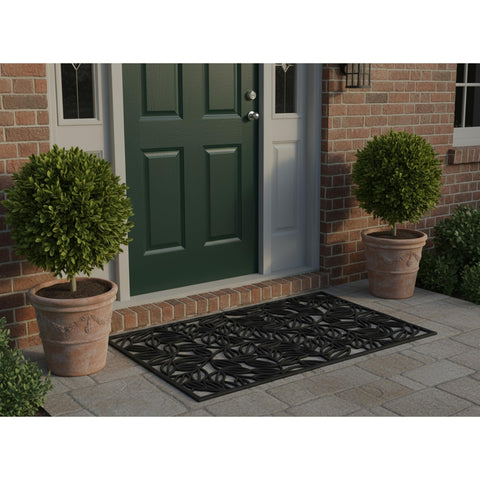 24x36 size Calloway Mills Lilac Vine Doormat for wide entryways