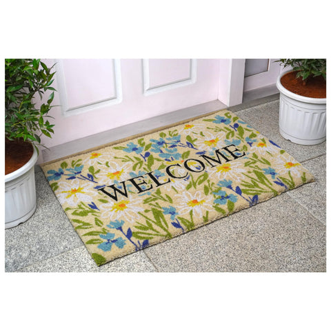 Calloway Mills natural coir entrance mat renewable fiber resists moisture and wear
