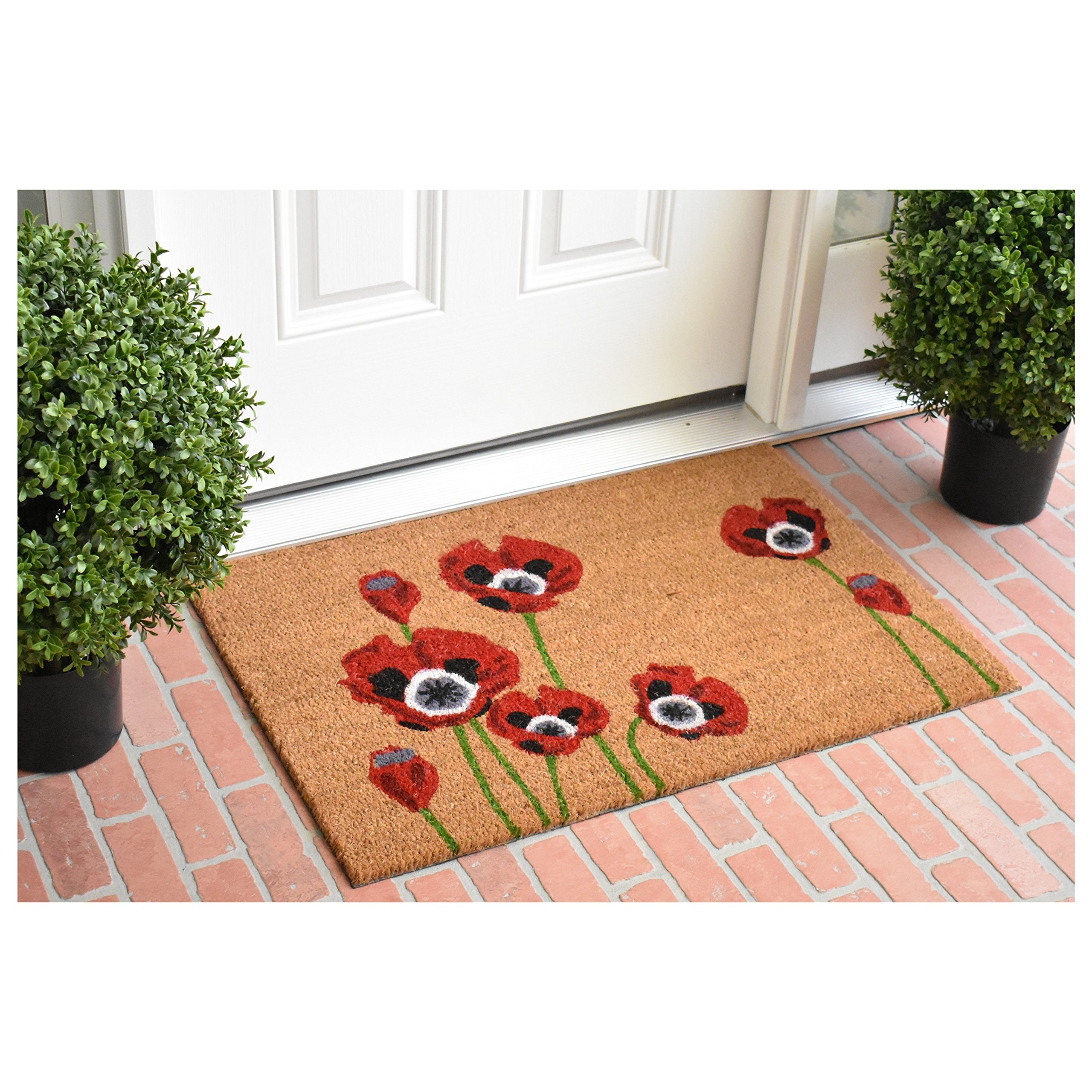 Close-up of Calloway Mills doormat coir texture highlighting natural fibers