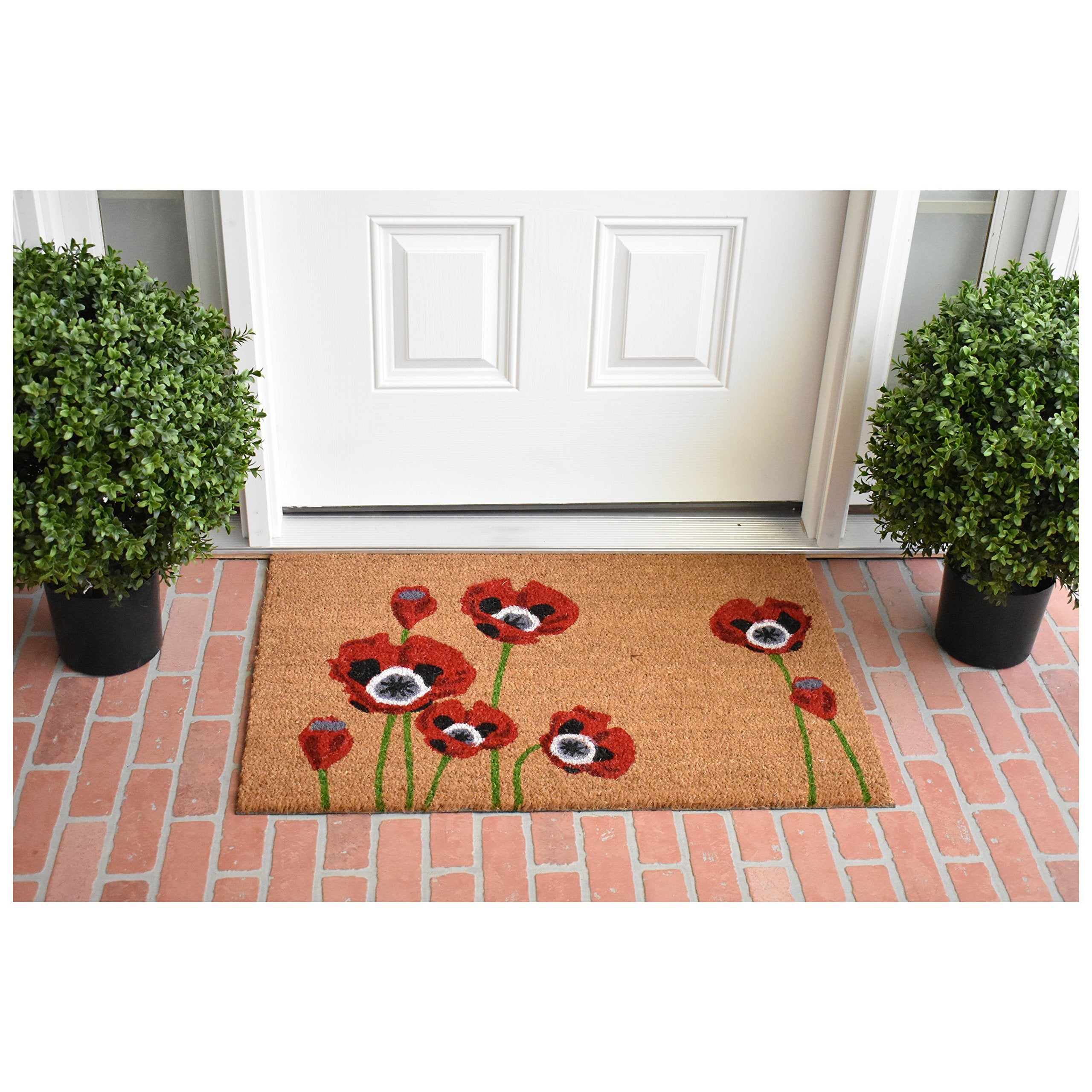 Calloway Mills doormat vinyl backing demonstrates grip and stability
