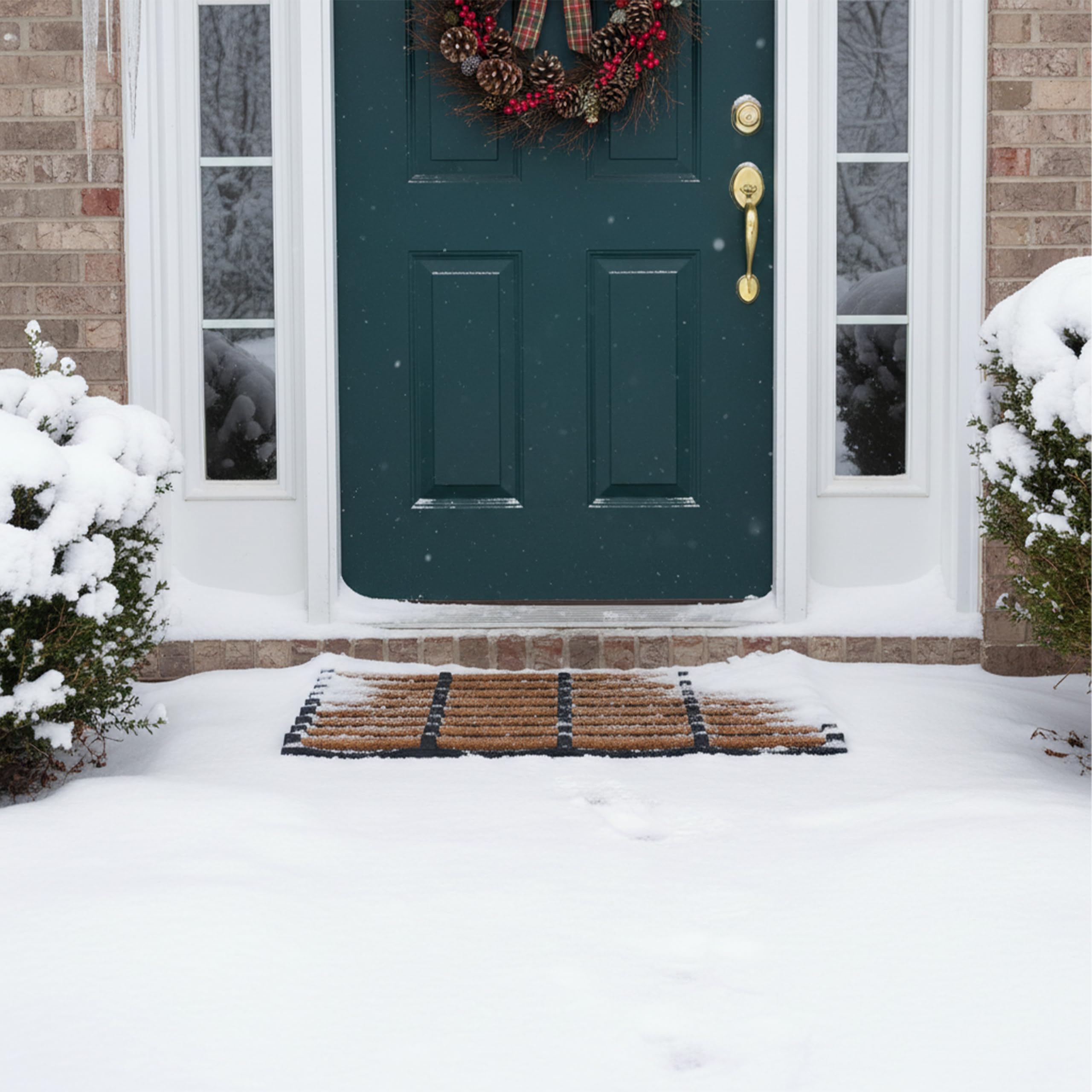 Close-up of durable rubber material from Calloway Mills doormat