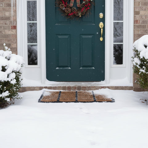 Close-up of durable rubber material from Calloway Mills doormat