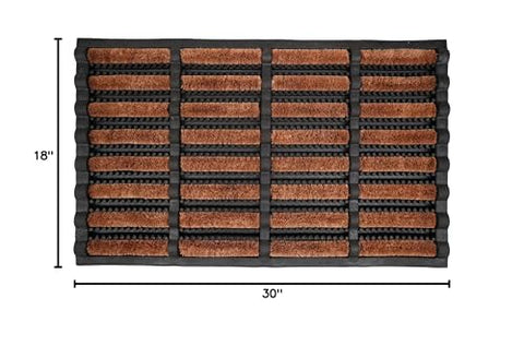 Close-up of Calloway Mills edge rubber bristles for boot cleaning
