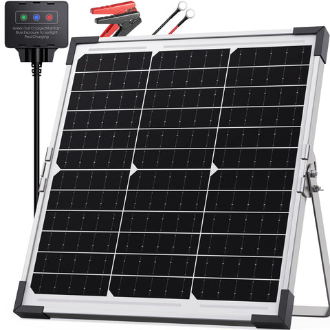 Callsun 20W solar panel powering outdoor vehicle charging efficiently