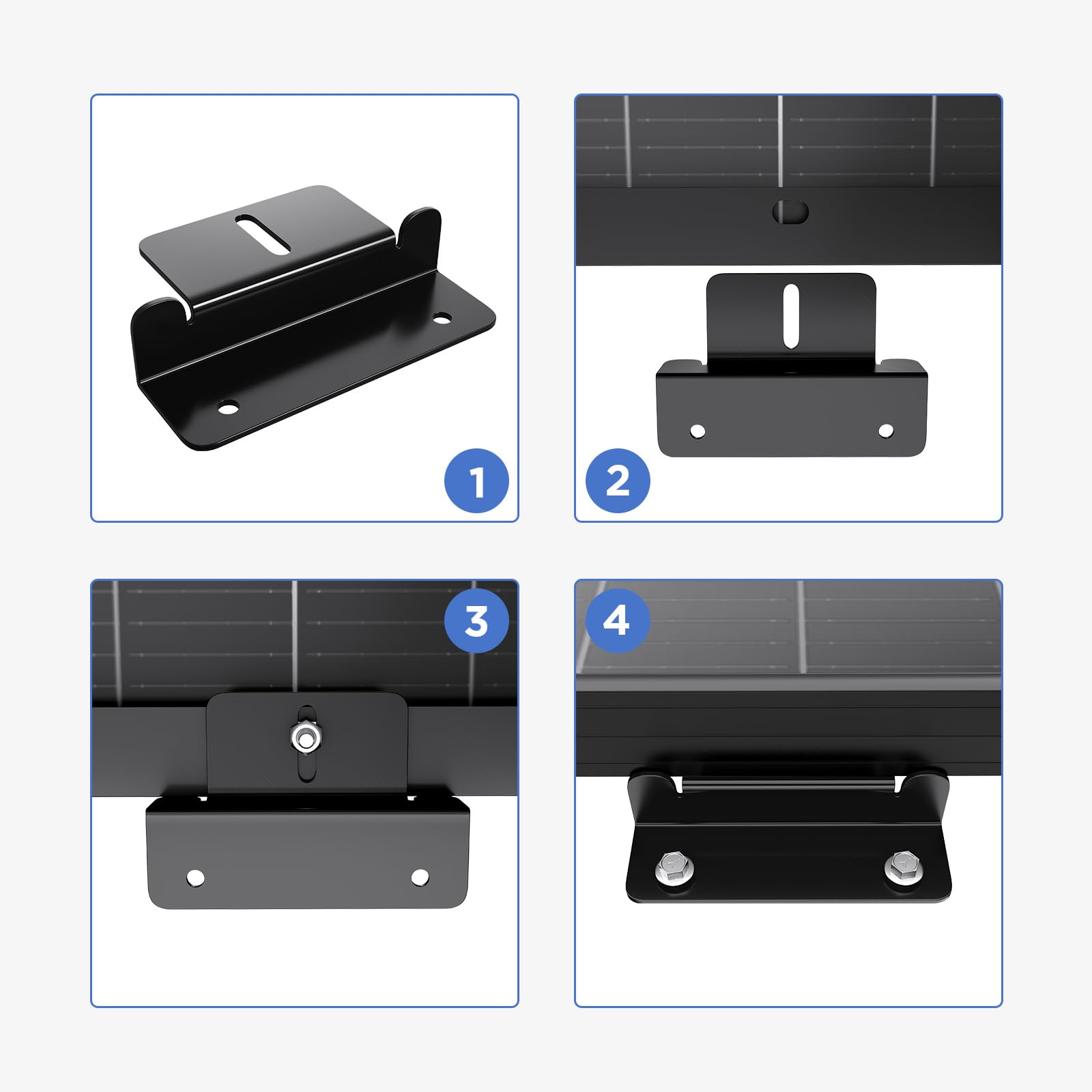 Callsun corrosion-resistant mounting brackets withstand outdoor solar setups.