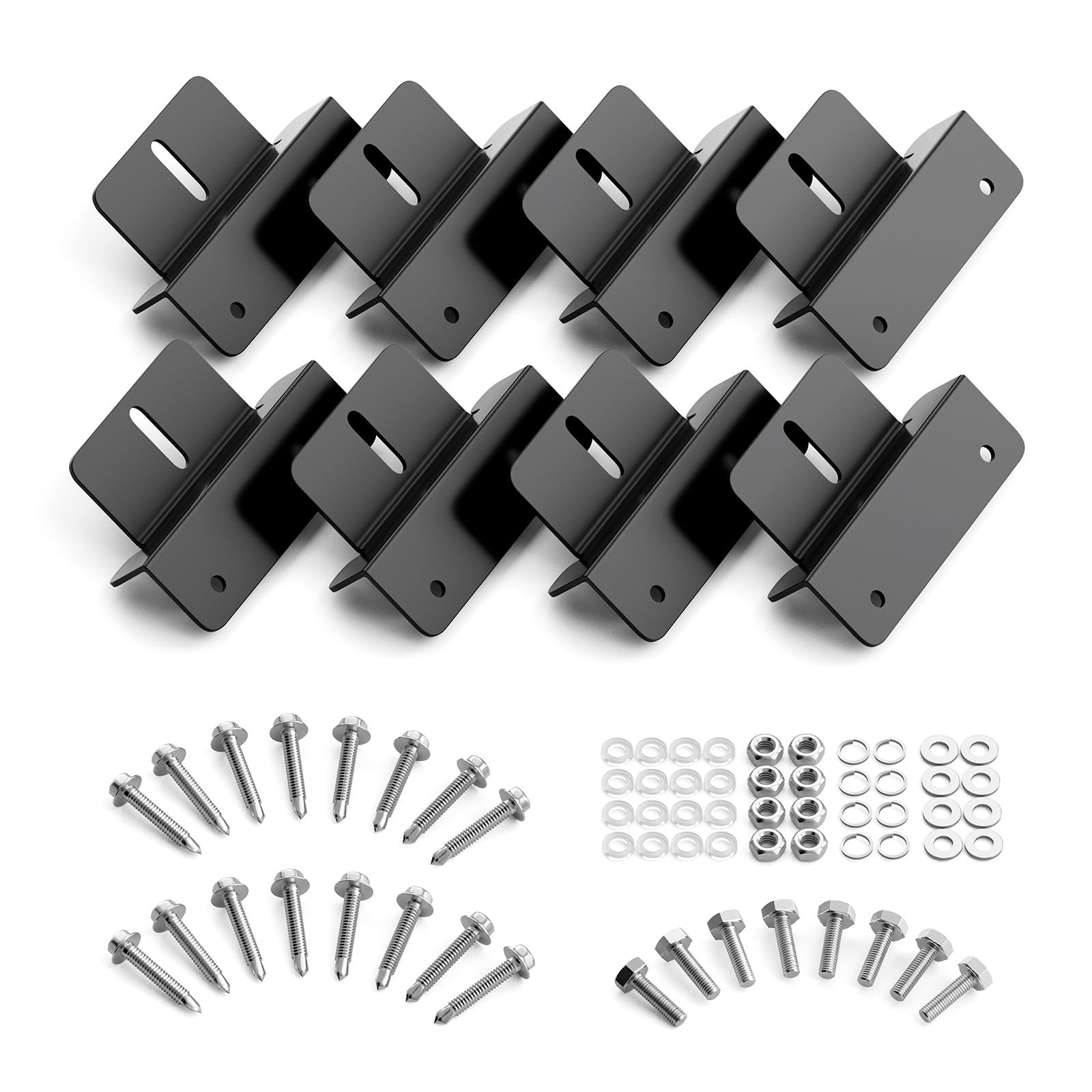 Callsun Z-brackets for panel-fit 40W–700W, enabling flexible solar installations.