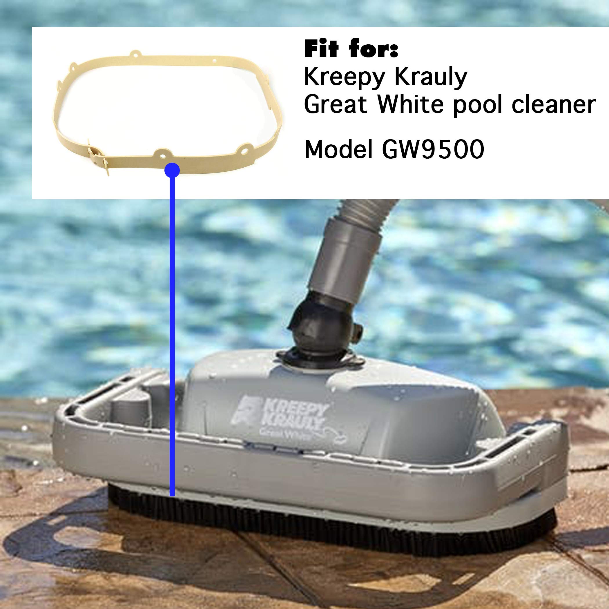 CalPalmy replacement skirt uses durable, heat-resistant rubber for GW9500 cleaners