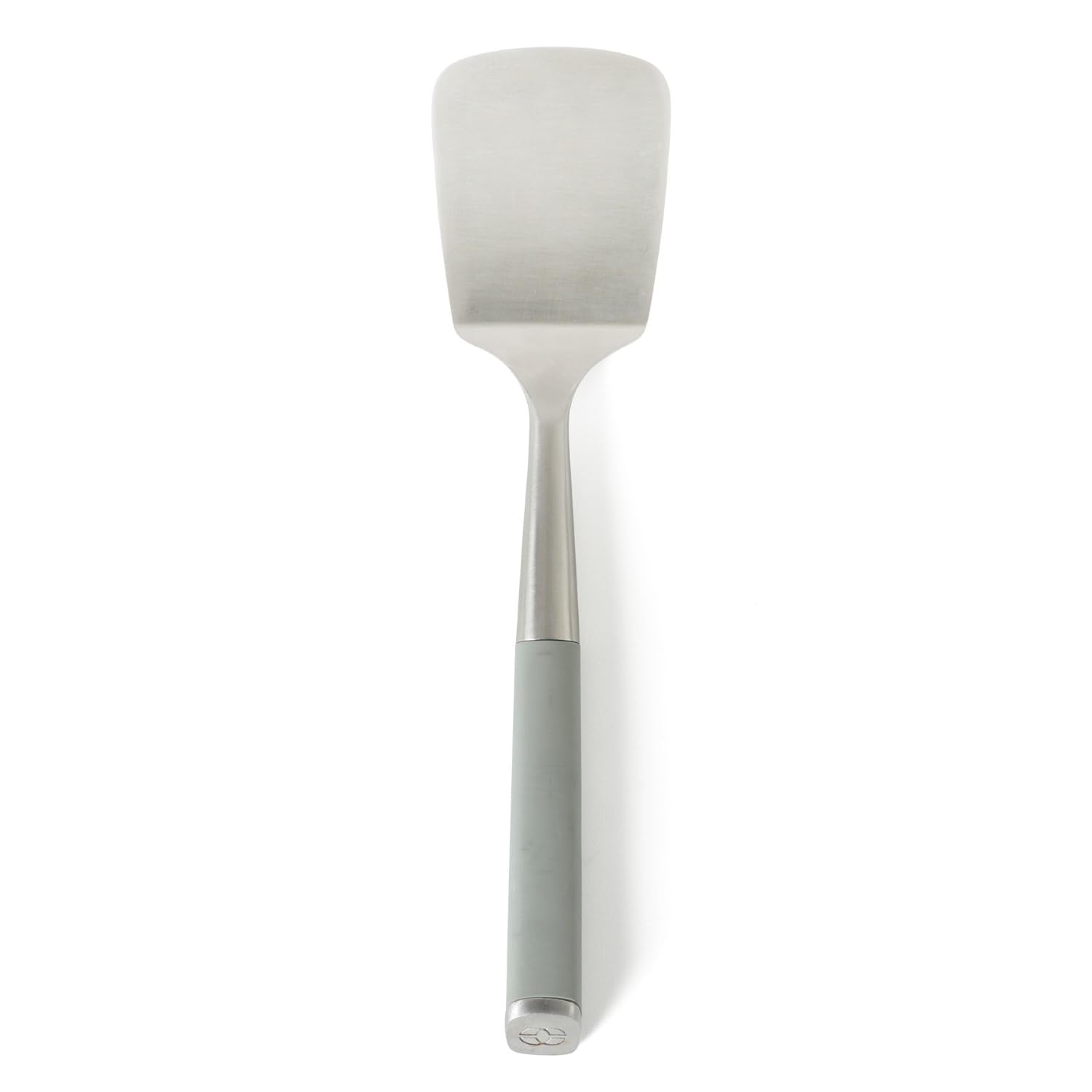 Calphalon Edge turner with taupe handle provides precise flipping and control