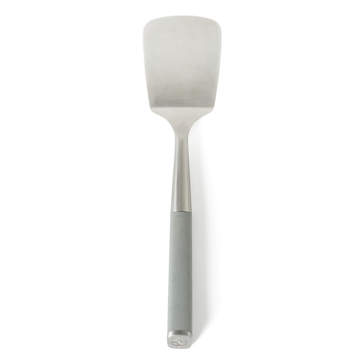 Calphalon Edge turner with taupe handle provides precise flipping and control
