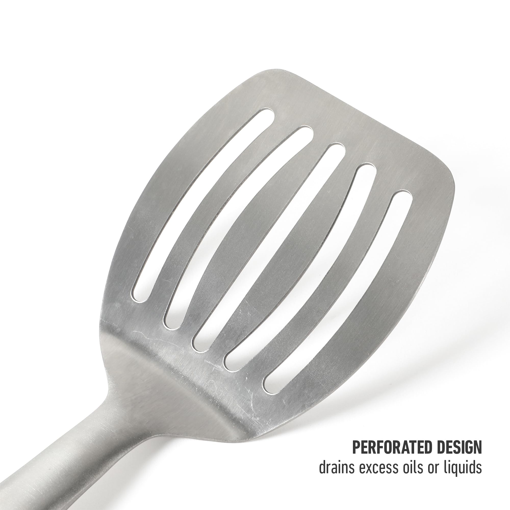 Handheld view highlights the modern Calphalon Prime turner design.