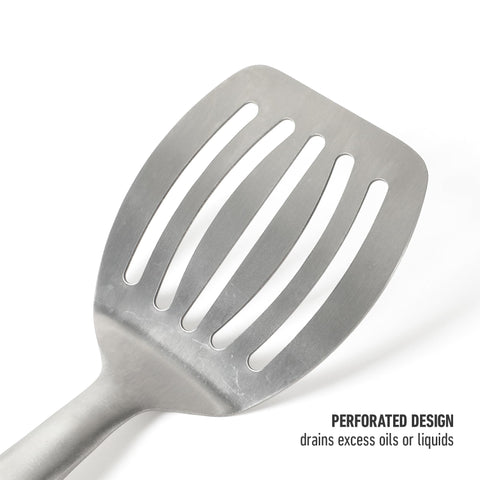 Handheld view highlights the modern Calphalon Prime turner design.