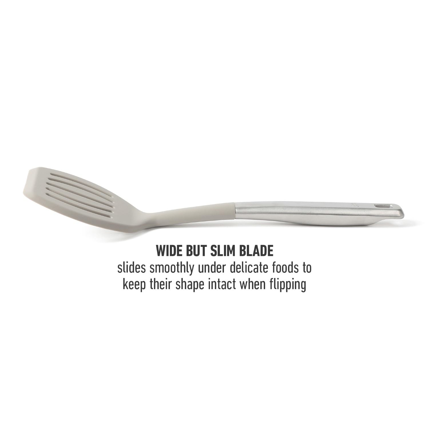 Turners in a nonstick pan demonstrate scratch-free performance