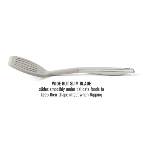 Turners in a nonstick pan demonstrate scratch-free performance