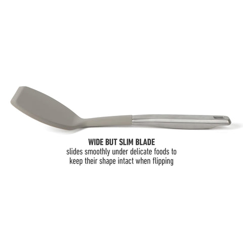 Calphalon Prime turner keeps enamel and nonstick cookware scratch-free