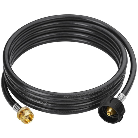 CALPOSE 12ft propane adapter hose connects 5-40 lb tanks to 1 lb appliances for flexible fuel options.