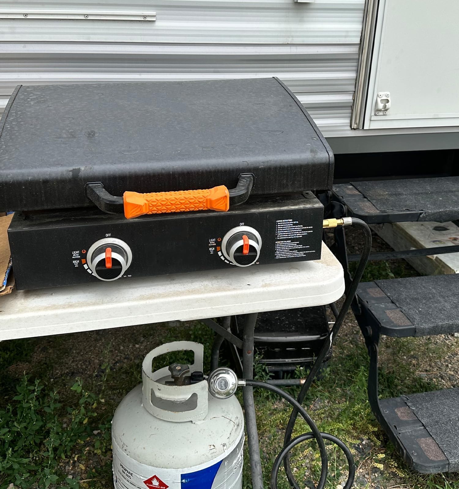 CALPOSE long reach hose expands placement options for safer propane setup.